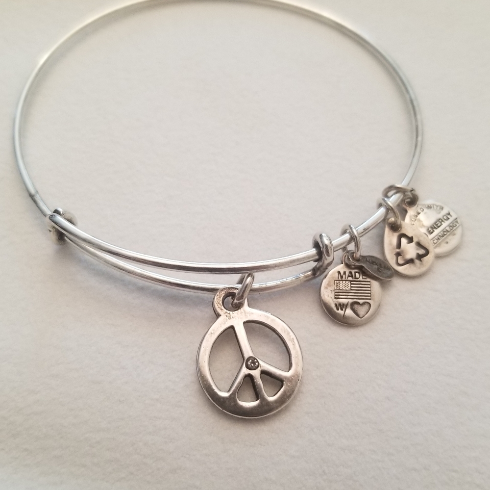 Alex and Ani Peace Charm Bracelet